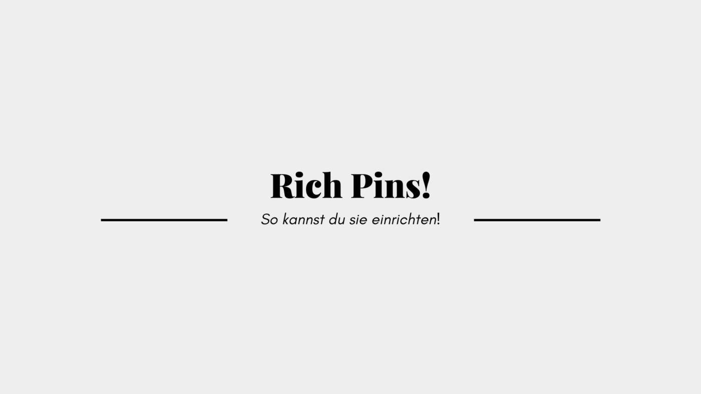 Rich Pins