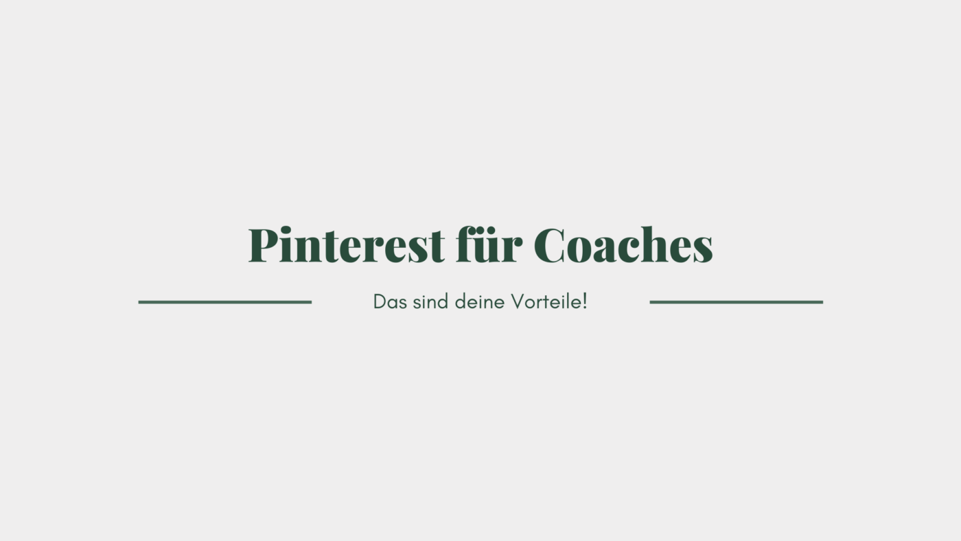 Pinterest für Coaches