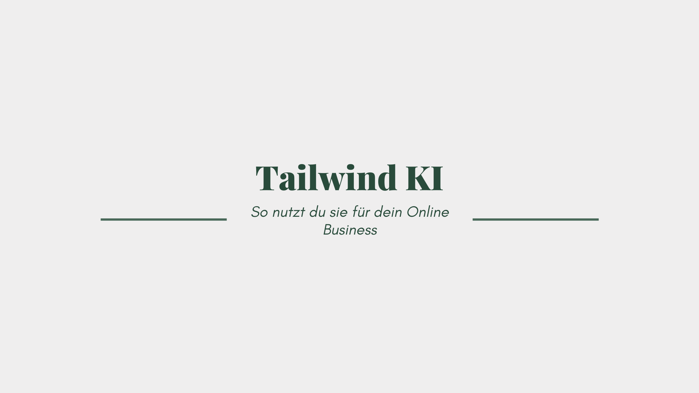 Tailwind KI