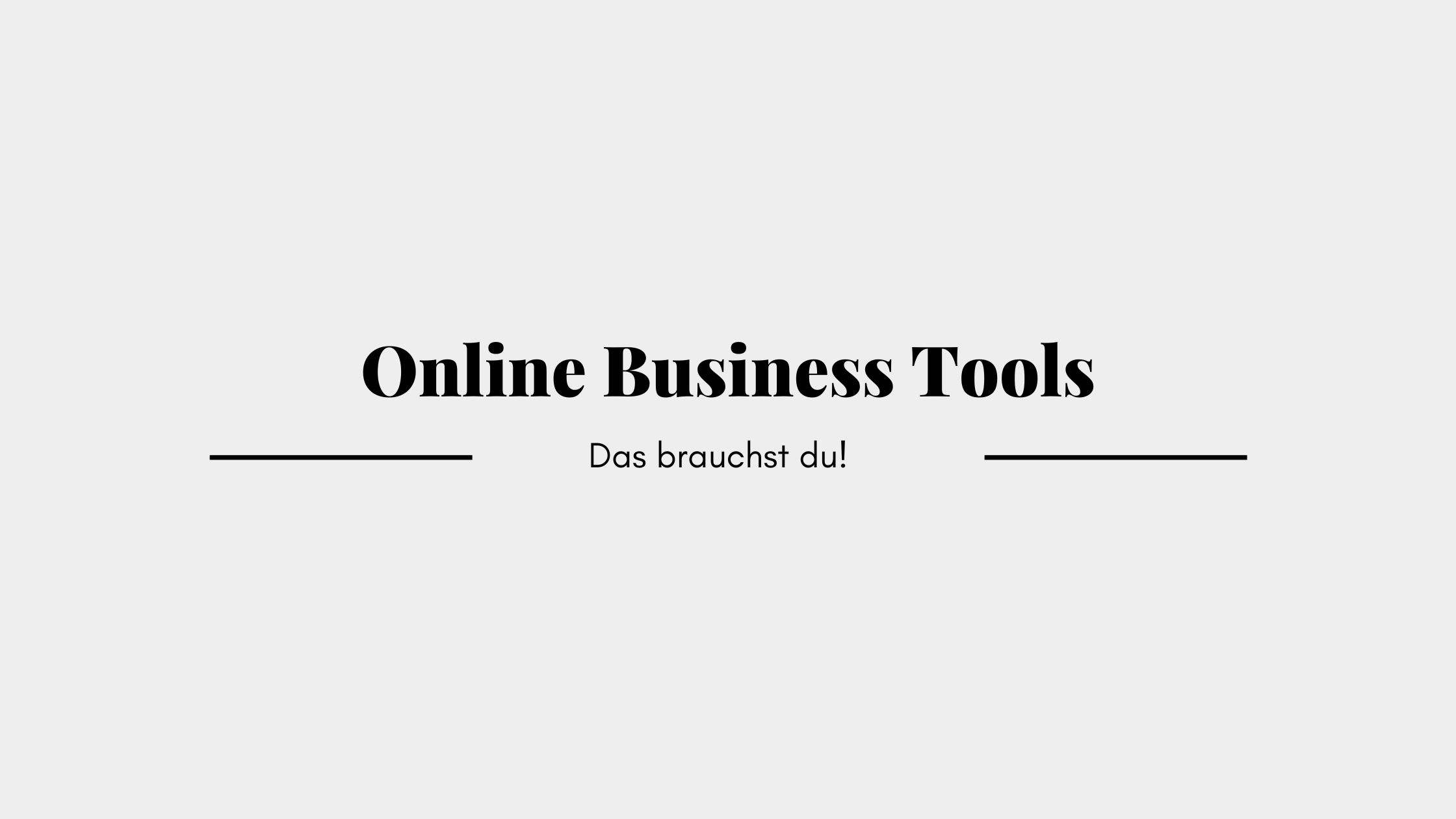 Online Business