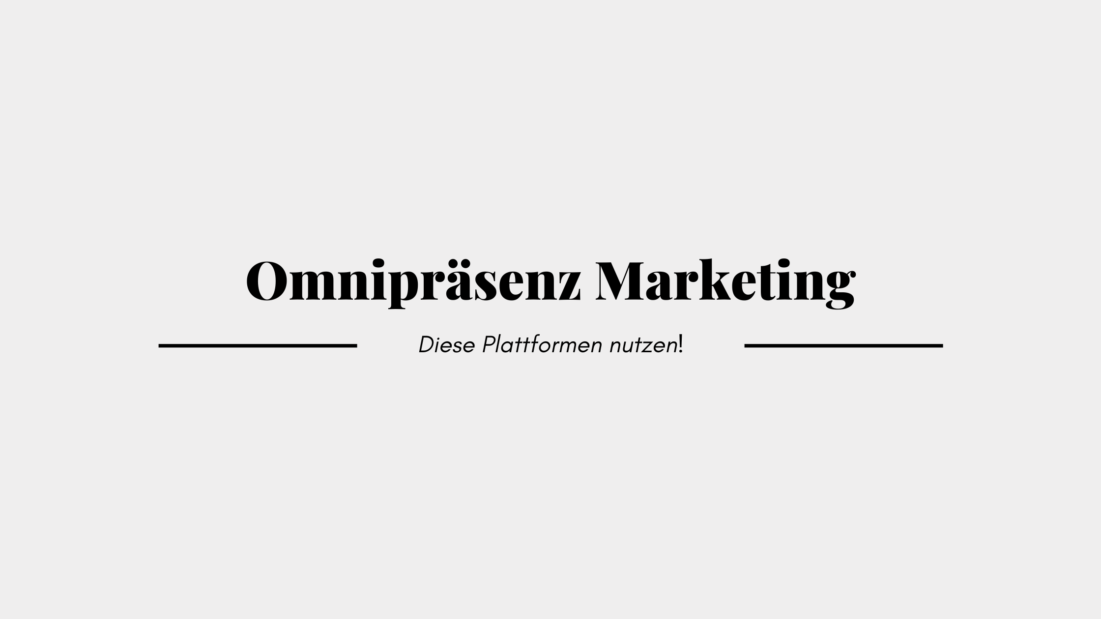 Omnipräsenz
