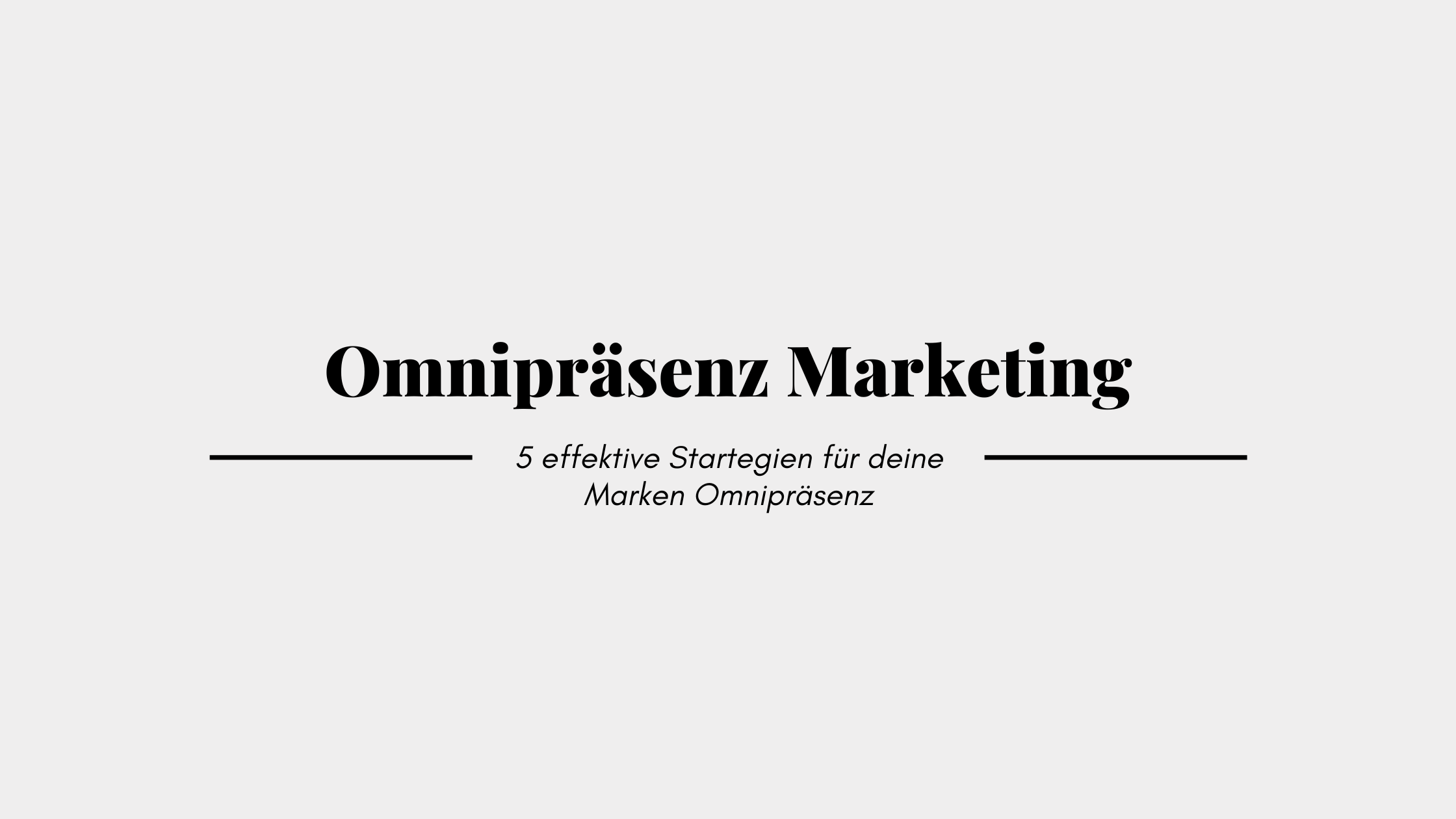 Omnipräsenz