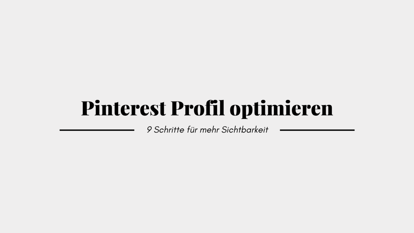 Pinterest Profil