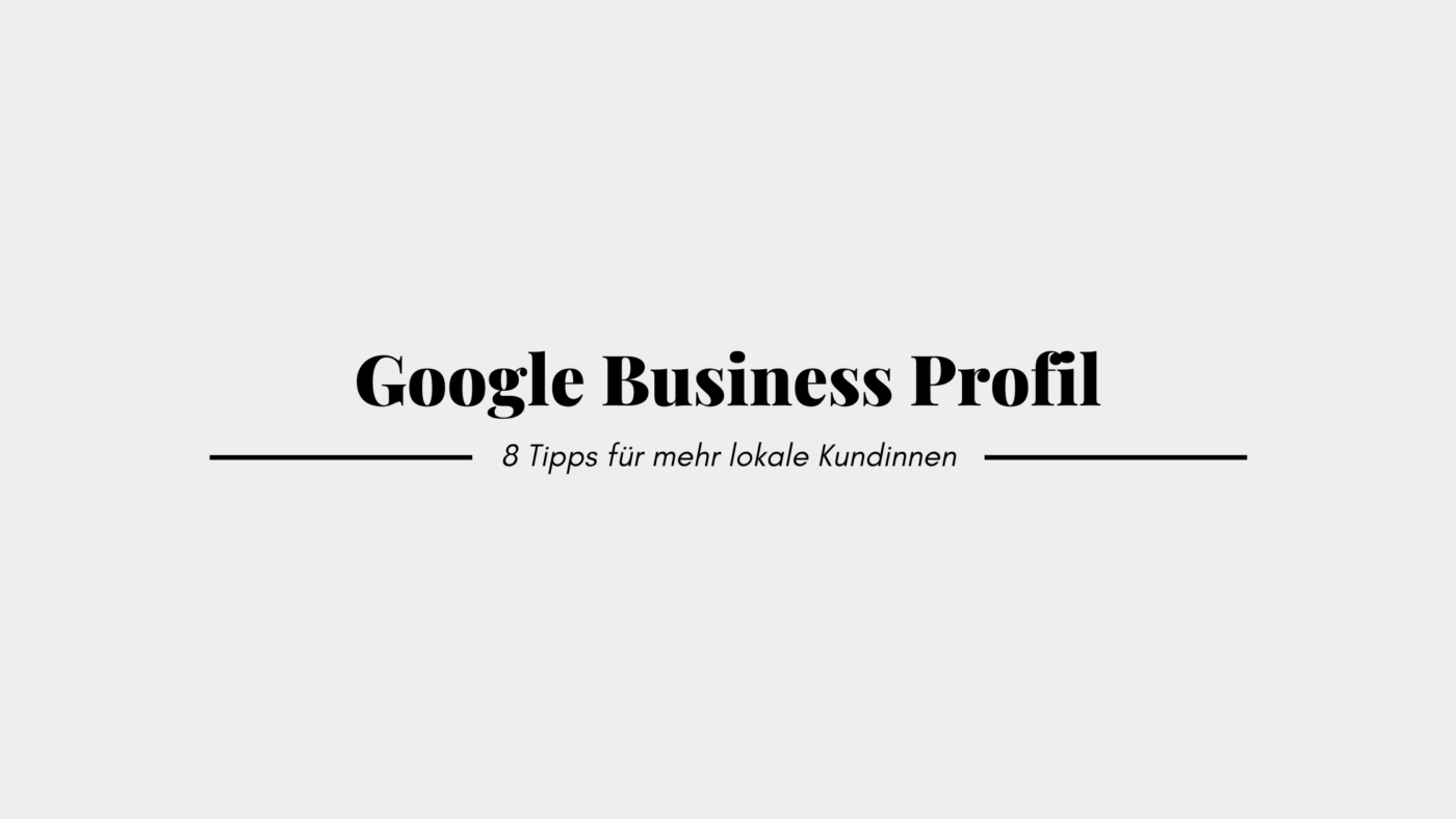 Google Business Profil